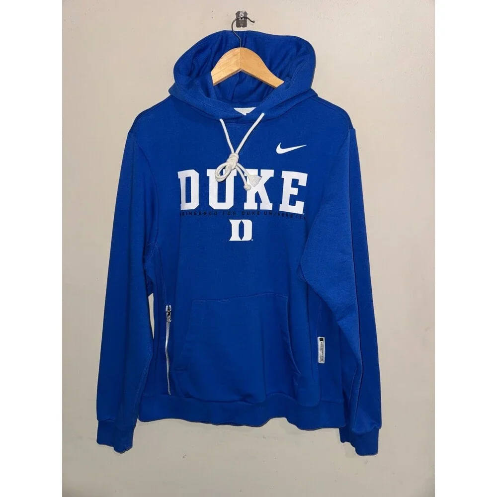 Mens M Nike NCAA Duke Blue Devils Football On-Field Team Issue PE Dri-FIT Hoodie